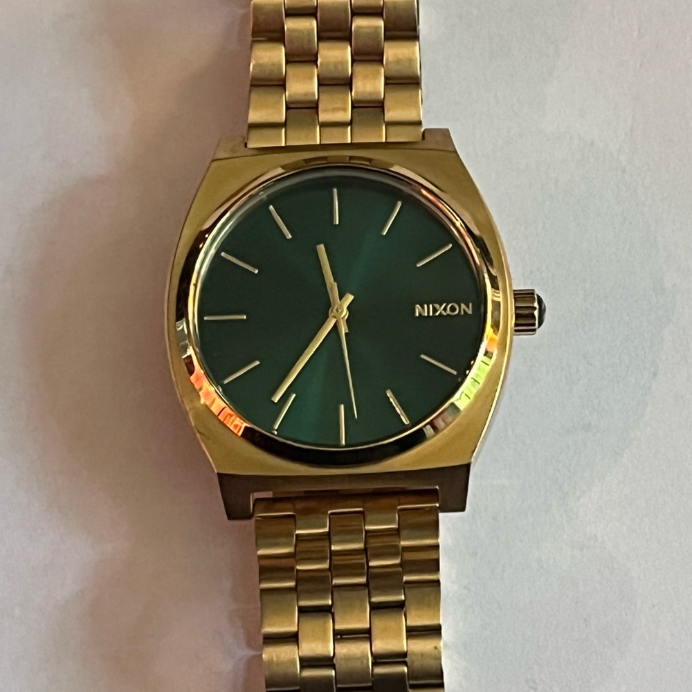 Nixon TimeTeller Gold Watch 37mm